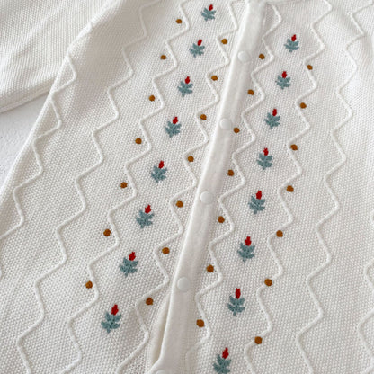 【BABY】刺繍ニットカバーオールSK100706