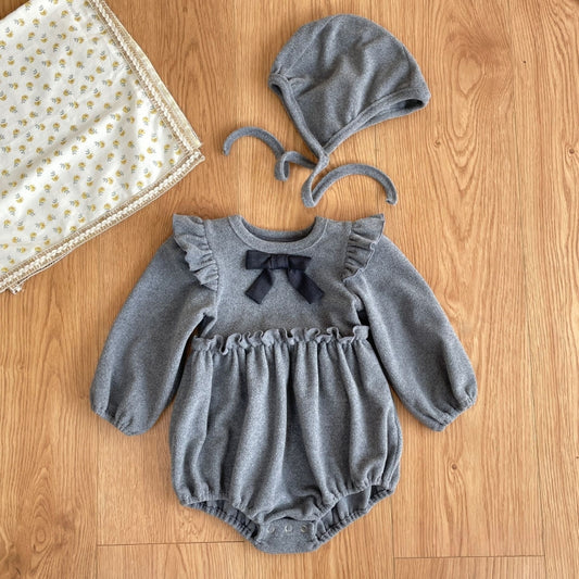 【BABY-予約限定】リボンロンパース＆帽子SK102228