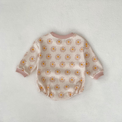 【BABY】ナチュラル花柄ロンパースSK100114