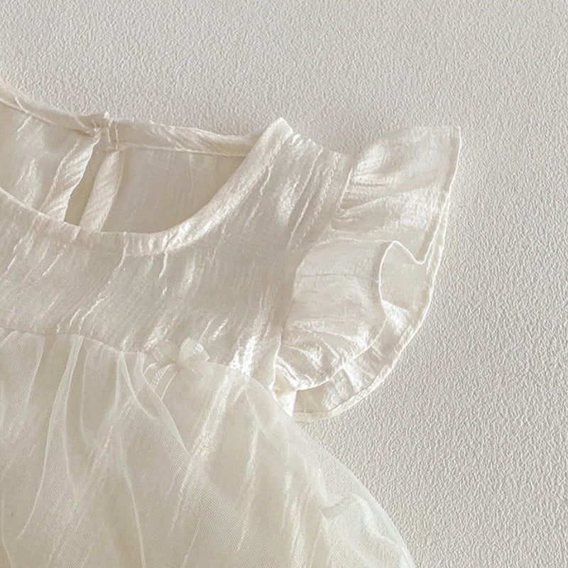 【BABY】夏新作スウィートチュールロンパースワンピースSK104819