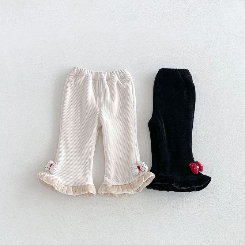 【BABY&KID】冬新作蝶結び裏起毛パンツSK108507