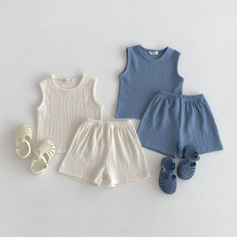 【BABY&KID】夏新作 着回しプリーツセットアップSK092224