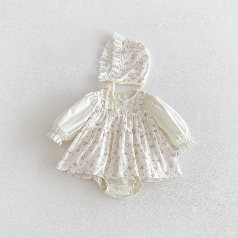 【BABY】小花柄ロンパースSK107902