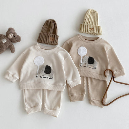 【BABY&KID】ぞうワッフルセットアップSK092717