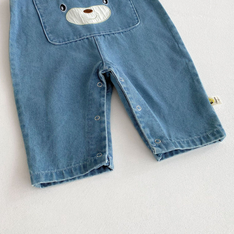 【BABY】くまポケットサロペットSK092512