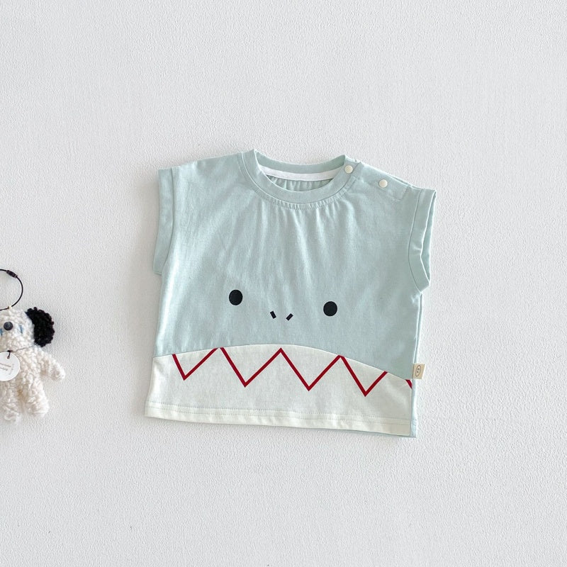 【BABY&KID】夏新作恐竜Tシャツ、デニムショートパンツSK105602