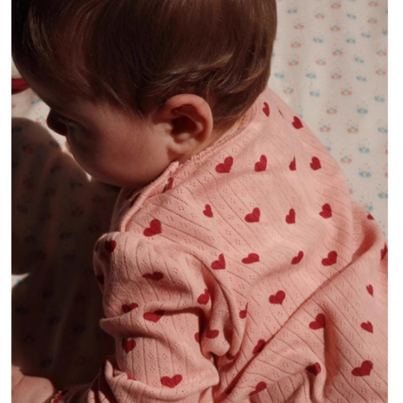 【BABY】北欧風蝶結び、ハートロンパース、レギンスSK101323