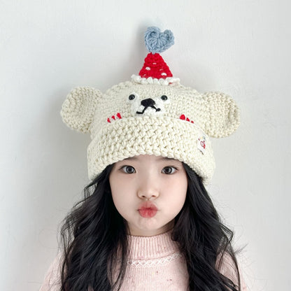 【HAT】クマデザインニット帽SK102440