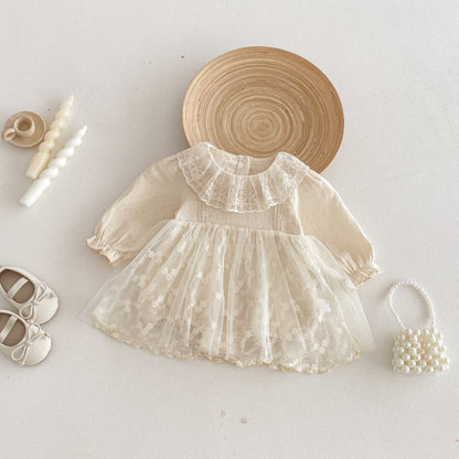 【BABY】レースドールカラーロンパースワンピSK103620