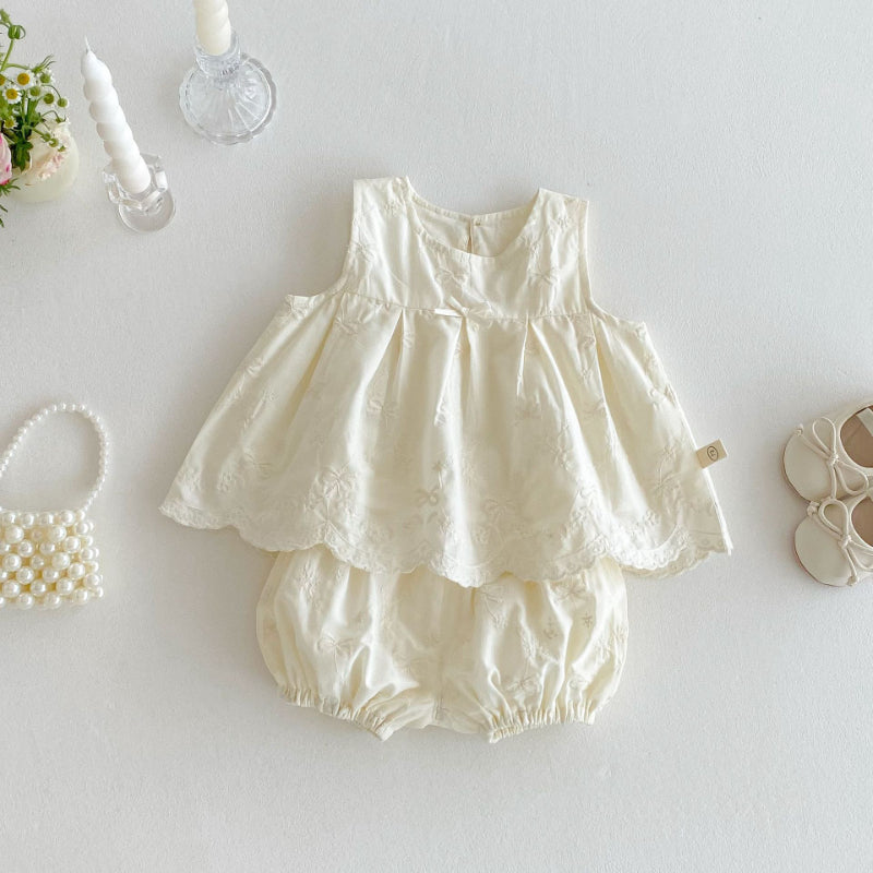 【BABY&KID】夏新作 クリーム可愛いカーディガン、セットアップSKO71203