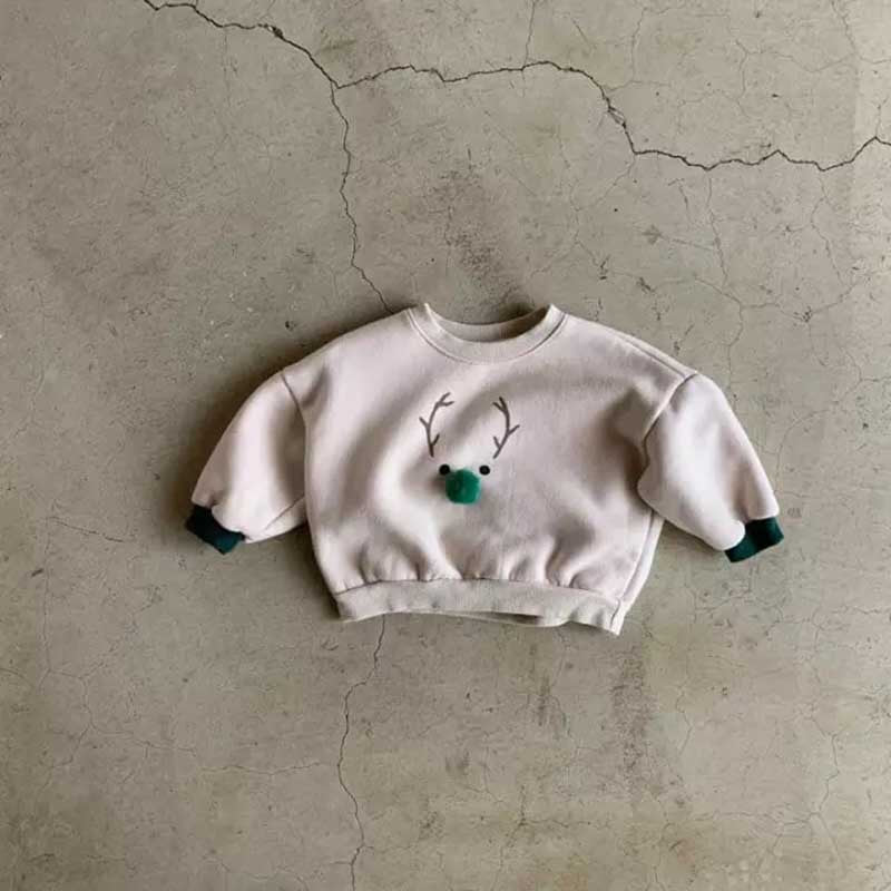 【BABY】韓国風トナカイ＆ポンポントレーナーSK102828