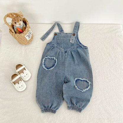 【BABY&KID】ハートデニムサロペットSK100629