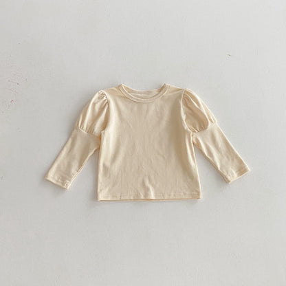 【BABY】くまロンパース、パフスリーブトップスSK092534