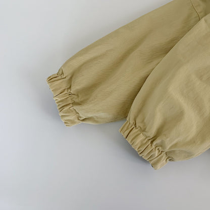 【BABY&KID】チェック象柄or無地リバーシブルコートSK100528