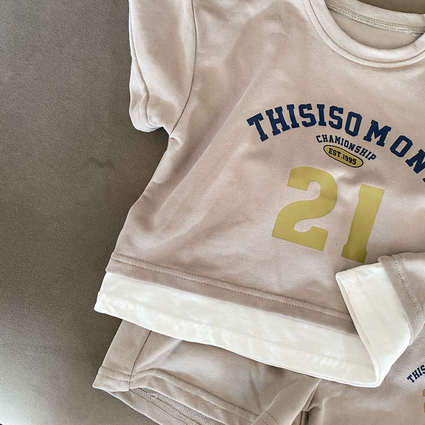【BABY&KID】夏新作 THISISO MONTレイヤードセットアップSK061708