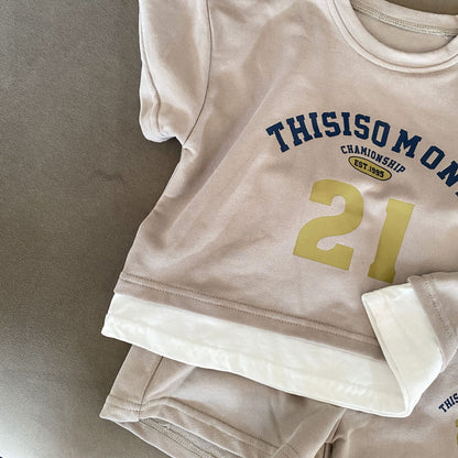 【BABY&KID】夏新作 THISISO MONTレイヤードセットアップSK061708