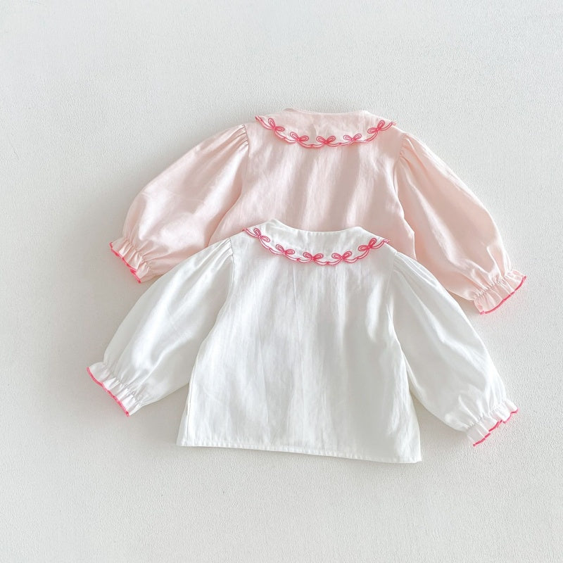 【BABY&KID】無地丸襟シャツSK107207