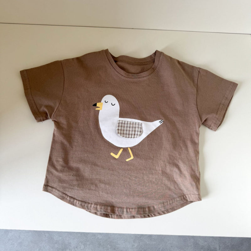 【BABY＆KID】夏新作 アニマルプリント半袖TシャツSK063032