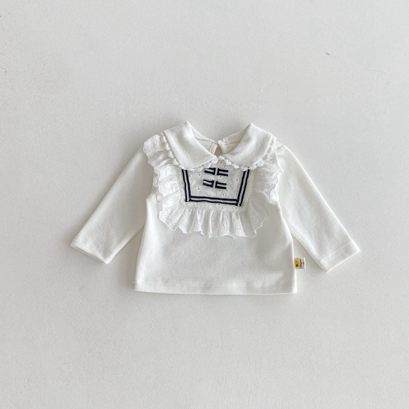 【BABY】レースフリル付きTシャツSK092422