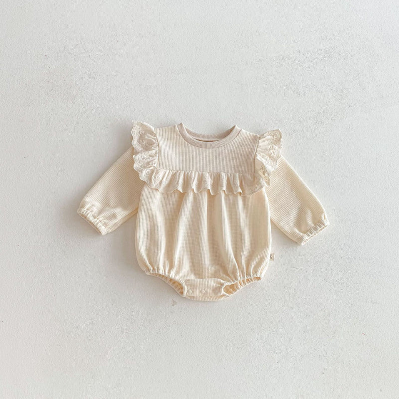 【BABY】ワッフルシンプルロンパースSK103623
