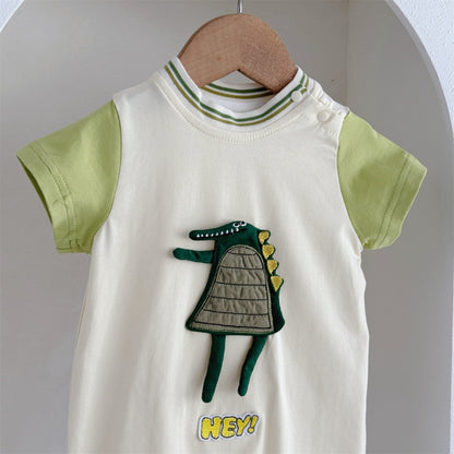 【BABY】夏新作 恐竜半袖カバーオールSK104904