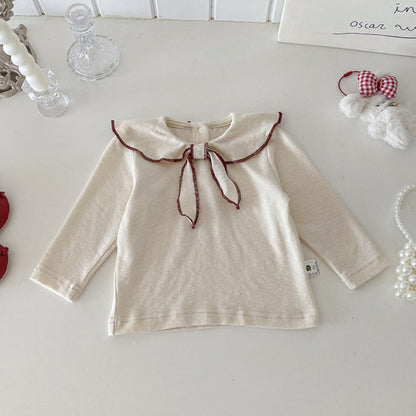 【BABY】チェックサロペットロンパース&蝶結びTシャツSK100424