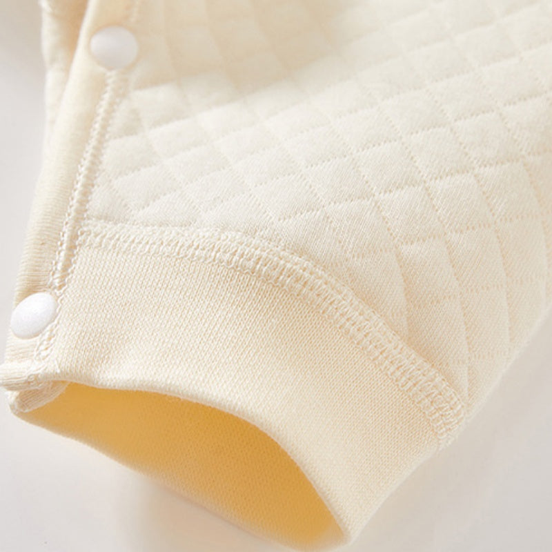 【BABY】北欧風冬新作ダイヤ柄薄綿カバーオールSK102603