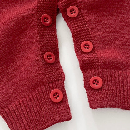 【BABY&KID】冬新作わんちゃん刺繍カバーオール、カーディガンSK103008