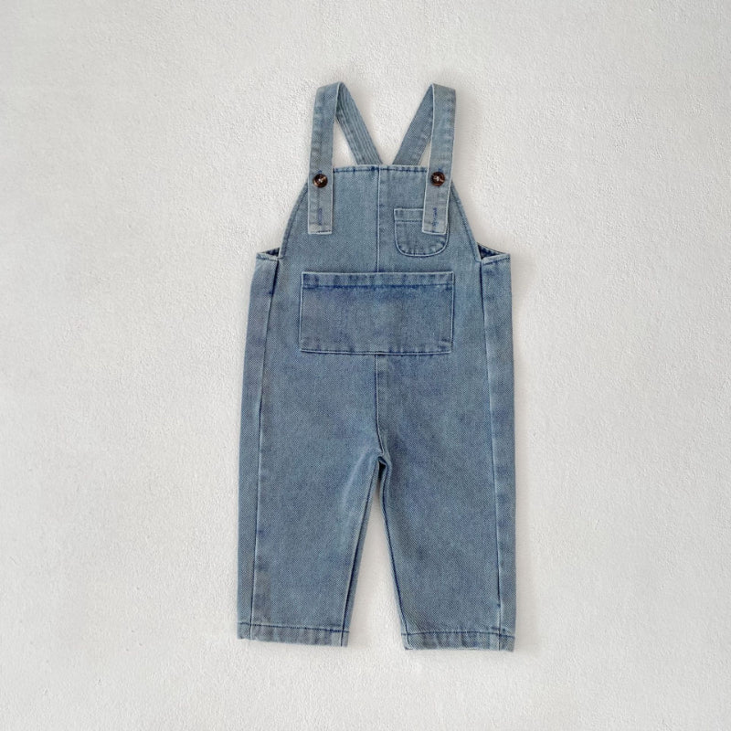 【BABY&KID】ポケット付きデニムサロペットSK100743