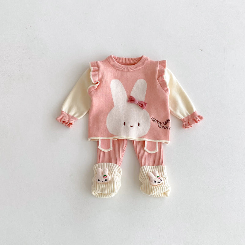 【BABY】キュートなうさぎセットアップSK092417