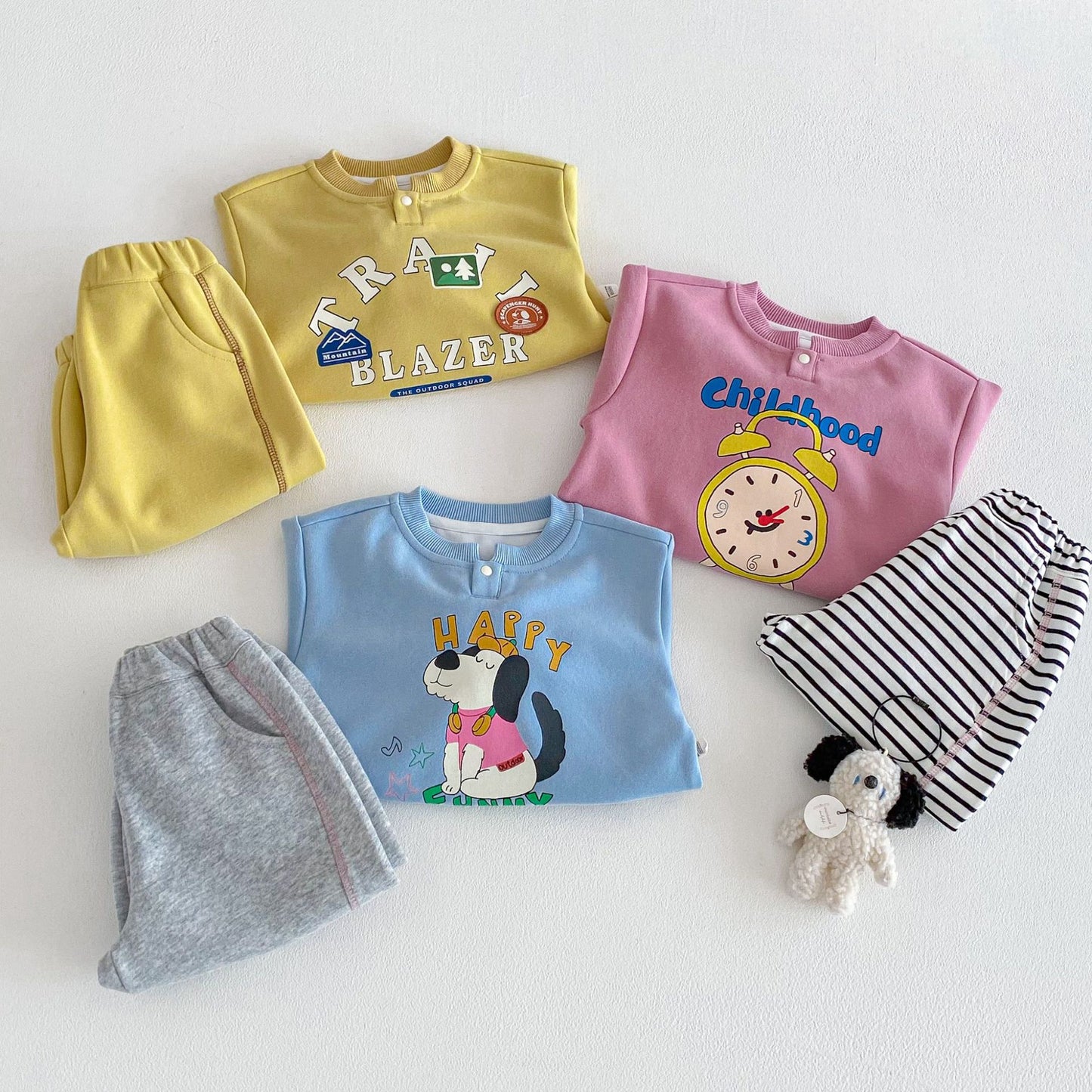 【BABY&KID】レタープリントスウェットセットアップSK103507