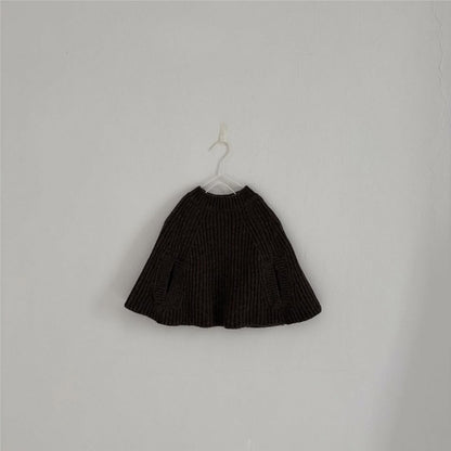 【BABY】あったかニットポンチョSK102225