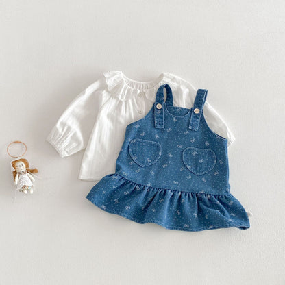 【BABY&KID】 総柄リボンプリントワンピースSK103508