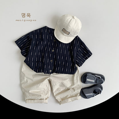 【BABY&KID】夏新作 韓国風ゆったりコットントップスSK080820