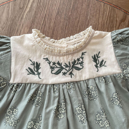 【BABY】夏新作 刺繍花柄セットアップSK091314