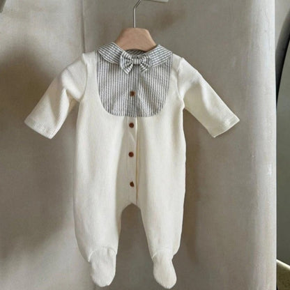 【BABY】切替フット付きロングカバーオールSK103412