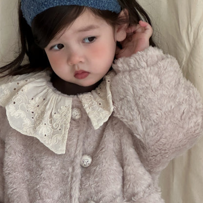 【BABY&KID】冬新作レース襟あったかアウターSK103127