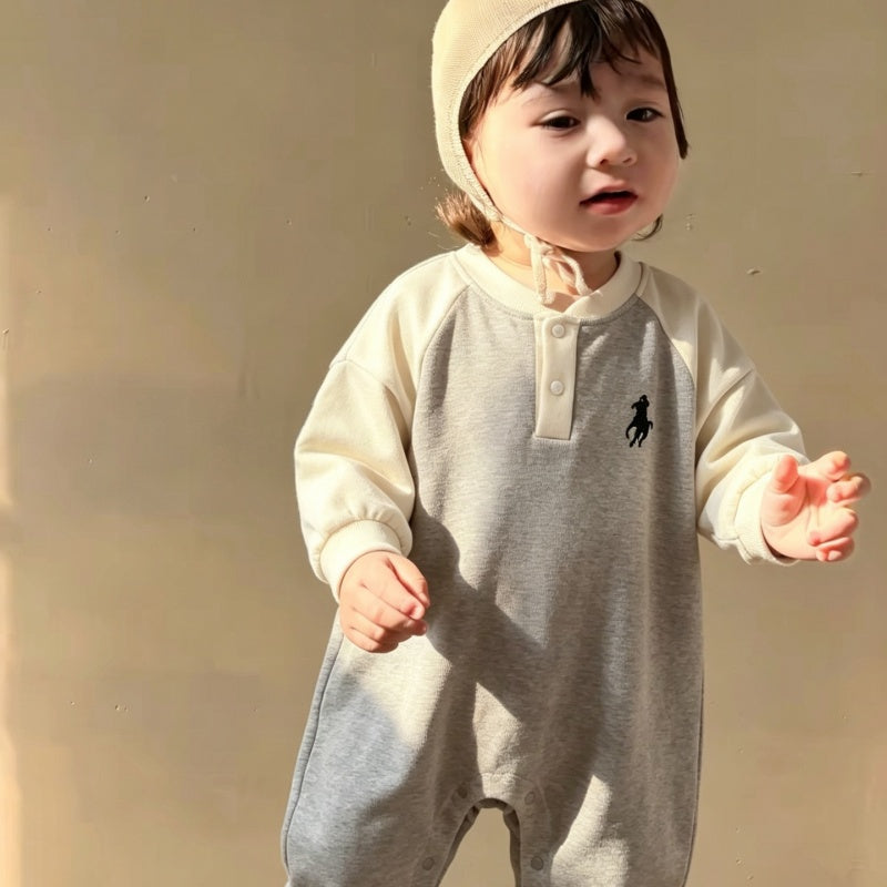【BABY】ラグランスリーブカバーオールSK106715