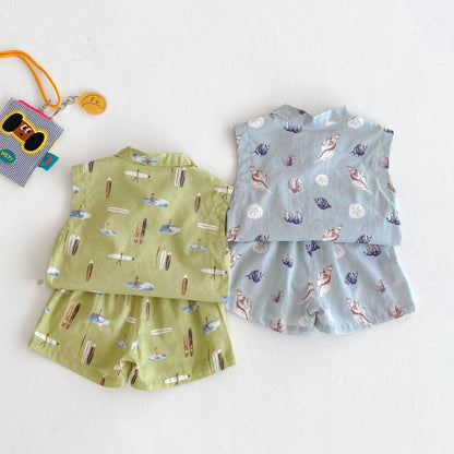 【BABY&KID】夏新作 ビーチスタイルセットアップSK070214