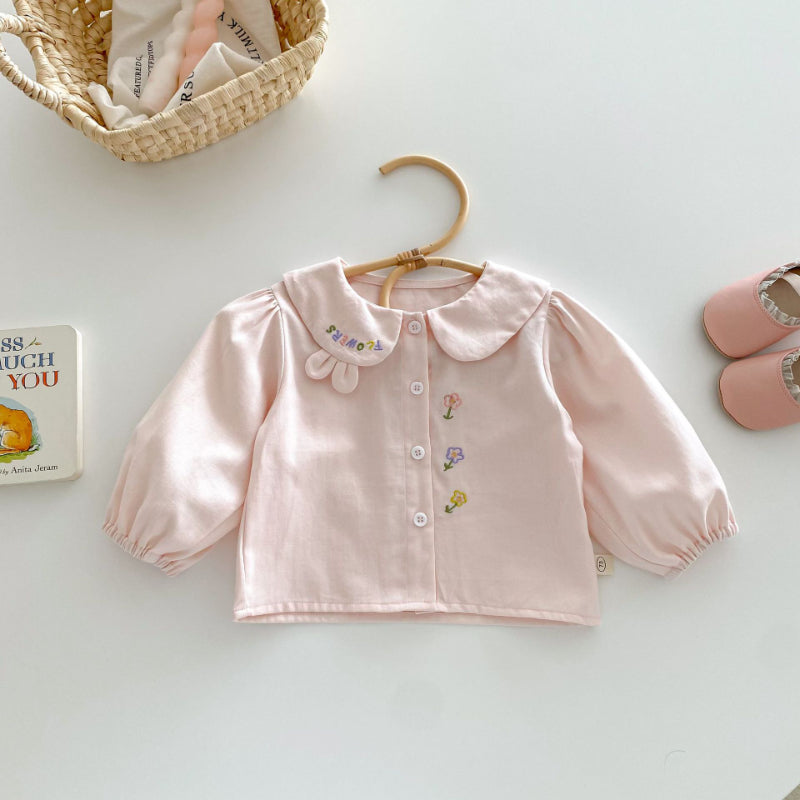 【BABY&KID】可愛い刺繍ブラウスSK100312
