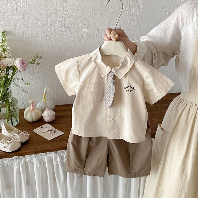 【BABY】夏新作学院風シャツセットアップSK104805