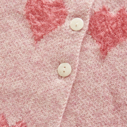 【BABY】ハートサロペットロンパース、カーディガンSK101534
