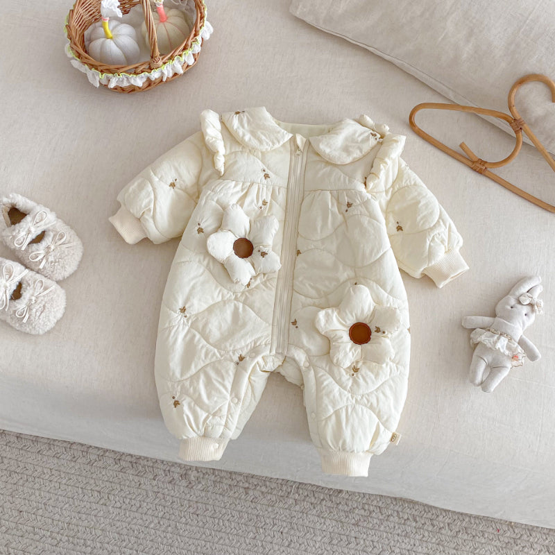 【BABY】冬新作刺繍入り中綿カバーオールSK102503