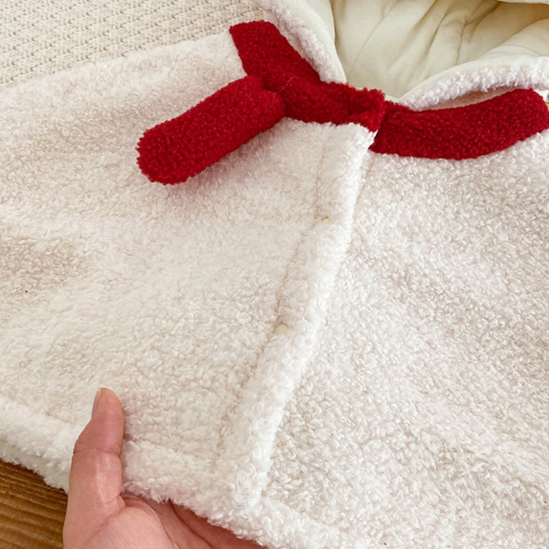 【BABY】ホワイトスノーマンボアケープSK102936