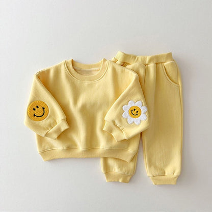 【BABY&KID】可愛い笑顔花柄セットアップSK030301