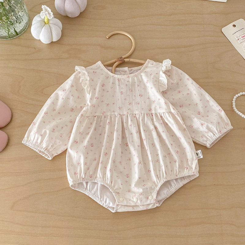 【BABY】小花柄ロンパース＆キャミソール2点セットSK103901