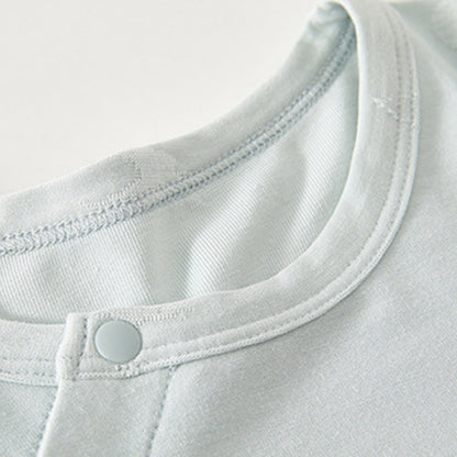 【BABY】北欧風ジャカード斜めボタンカバーオールSK104421