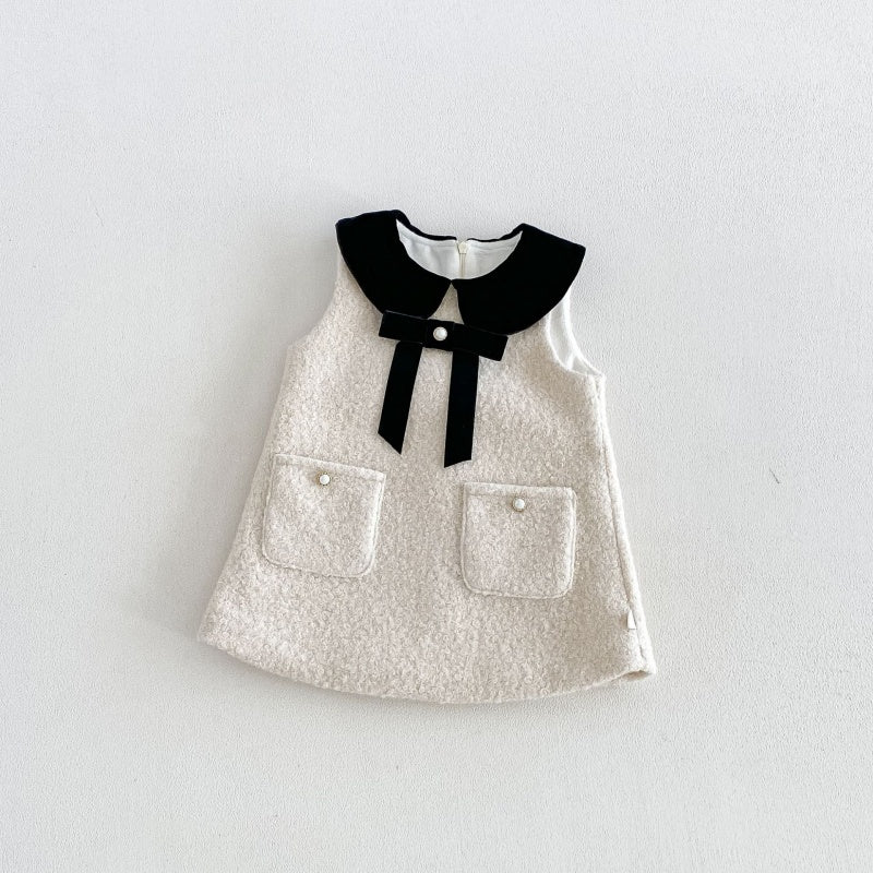 【BABY&KID】ツイード風ワンピース、ニットSK108109