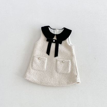 【BABY&KID】ツイード風ワンピース、ニットSK108109