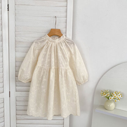 【BABY&KID】蝶結び刺繍ロンパース、ワンピースSK107915